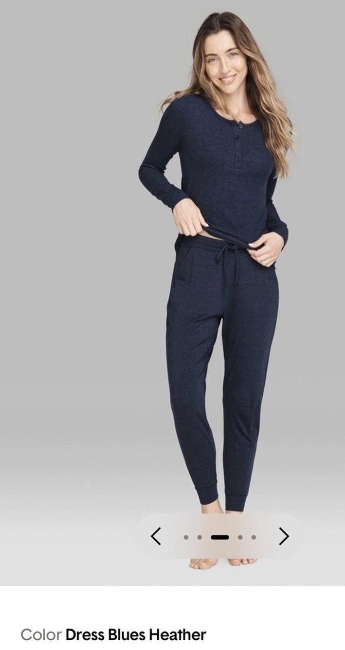 Tommy John Women’s Downtime Henley Jogger (set) Loungewear Pajamas MSRP $146